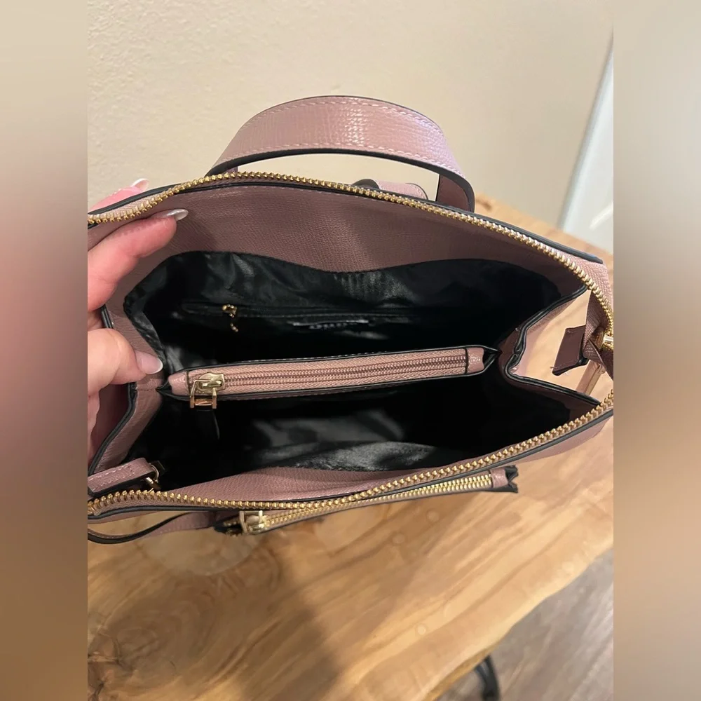 Dune London Muave Convertible Backpack with Gold Accents